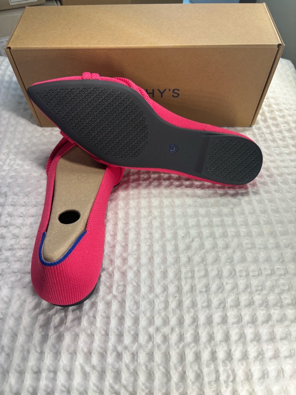 Rothy's Starfish Pink Pointed Knot Flat - Picture 3 of 5